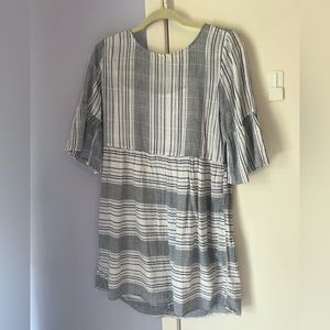 EVERLY striped mini dress
